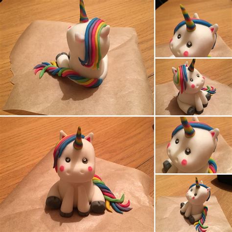 I believe that this cake topper can be placed on any cake for any occasions like birthday, congratulations or just a cake to share with family, we help your cake more stand out than ever. Fondant icing unicorn cake topper | Easy unicorn cake ...