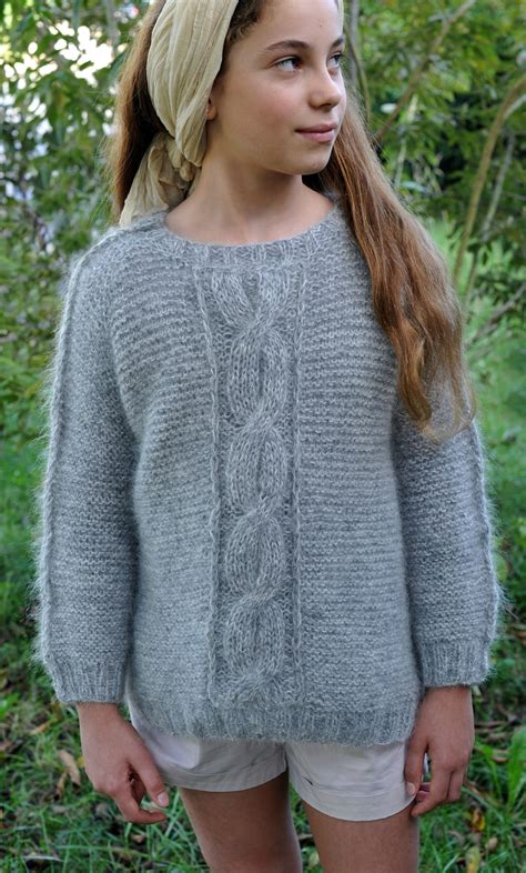 modele tricot pull fille 12 ans