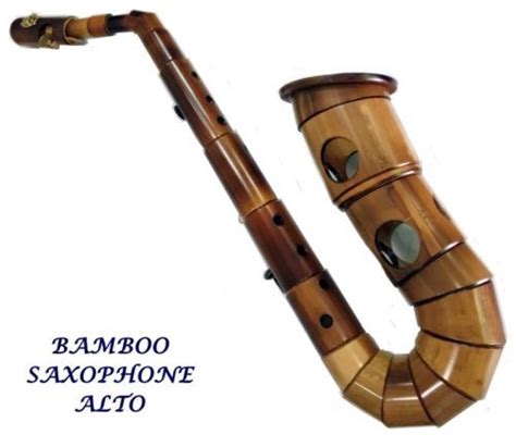 bamboo saxophone, wooden sax, DIY saxophone, alto bamboo ...