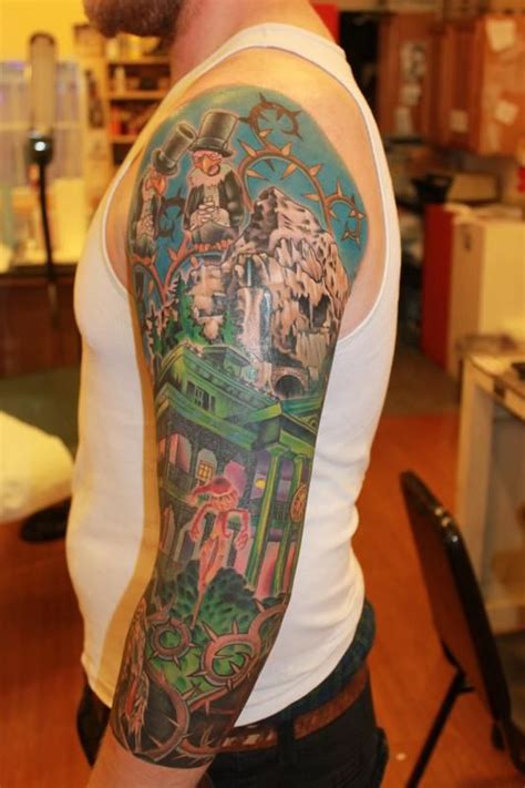 For disney fanatics, tattoos are the perfect way to show affection for the mouse and all things disney. disneyland | Haunted mansion tattoo, Disney tattoos, Tattoos