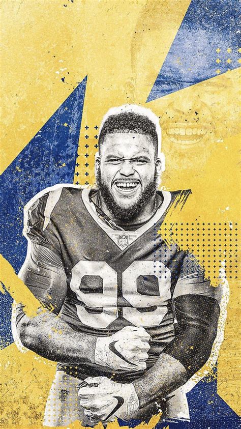 Download and enjoy our wallpaper app now. Aaron Donald | Sports graphic design, Hero poster, Sports ...