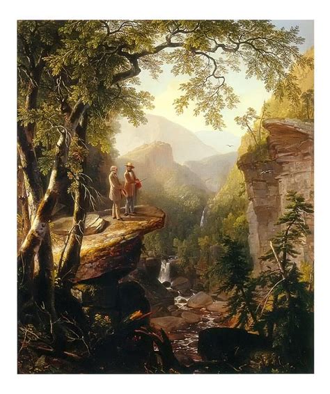 It depicts the painter thomas cole, who had died in 1848, and his friend, the poet william cullen bryant, in the catskill mountains. Kindred Spirits by Asher B Durand (With images) | American ...