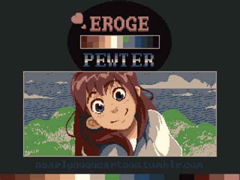 Cool tricks with visual novels. EROGE PEWTER is a 16-color palette that I created...