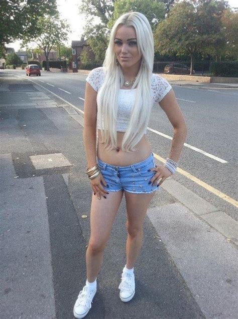 Screaming loud in agony as she gets brutally gangbanged! Slut of the day up!! Short shorts! Link in comments ...