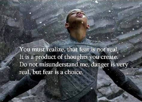 You must realize, that fear is not real. there it is | Fear quotes, Will smith quotes, Movie quotes