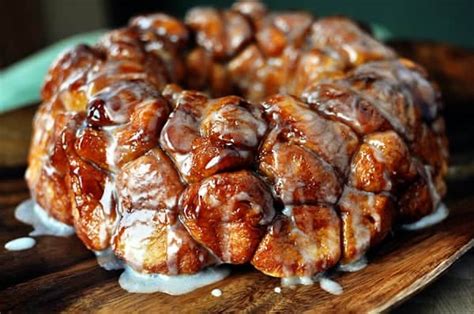 Arrange pieces in the bottom of the prepared pan. The Best Monkey Bread