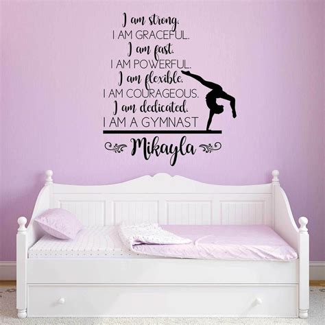 This is a fanpage about the beautiful sport rhythmic gymnastics. Gymnastics Theme | Wall-Safe Vinyl Name Decal | 37011 ...