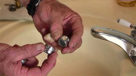 Aerators often get clogged, especially if you have hard water at home. Replace Faucet Aerator