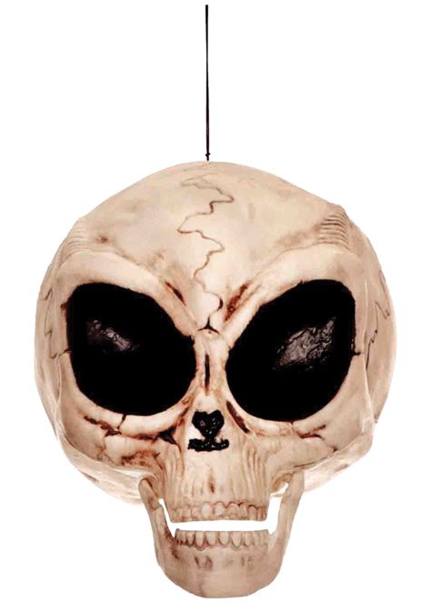 I make handmade unique gothic/steampunk inspired home decor that's weird and wonderful for you. Alien Skull Hanging Decoration - Accessories