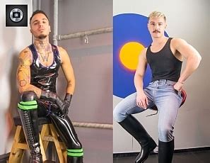 Twinks jerk on each other. Austin Sugar & Leo Rex - Gay - Exercising in Rubber: Here ...