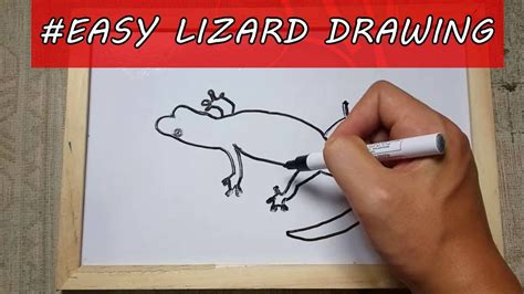 How to draw a person | easy to follow. How to Draw a Lizard Drawing Outline - Easy Lizards Sketch ...