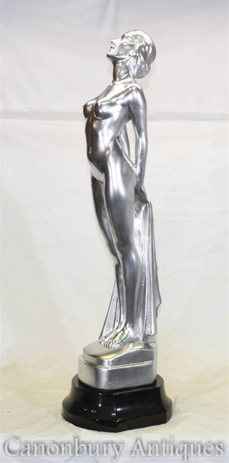Art deco was an international design and art movement in the 1920s and '30s. Antique Art Deco Bronze Female Statue - Frankart Figurine