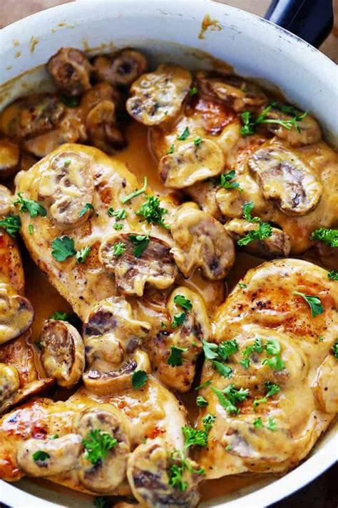 Chicken, cheese one way to make your chicken alfredo more tasty is to use cream of mushroom soup in the recipe. Creamy Chicken Marsala | The Recipe Critic | Bloglovin'