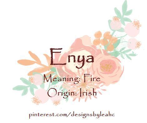 Italian name composed of the word fiamma fire and a diminutive suffix, meaning little fire. fino : Baby Girl Name: Enya. | Meaning: Fire. | Origin: Irish ...