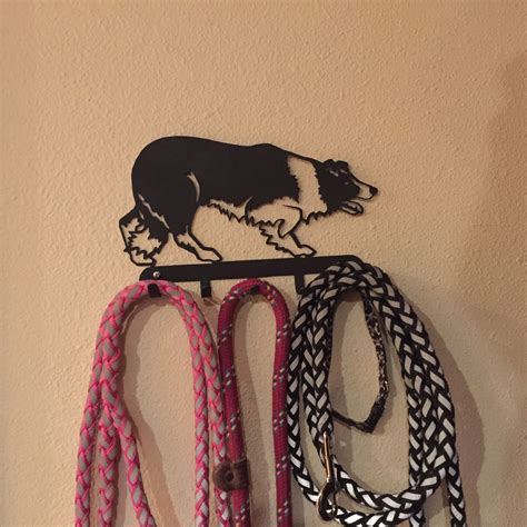 Deze border collie is een levensechte miniatuur. This 5 hook, border collie rack is perfect for keys or ...