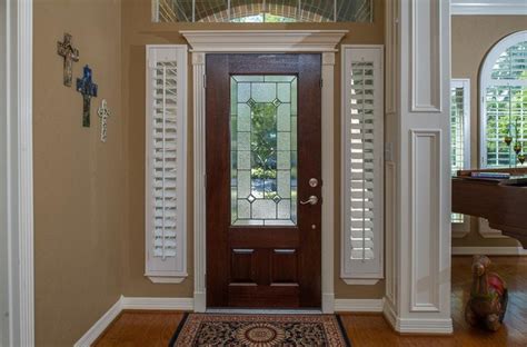 Sidelights are the perfect way to allow more natural light into your entrance window coverings come in so many varieties these days that it may be hard to decide what you want. Shutters for Sidelight Windows - Traditional - Entry - by ...