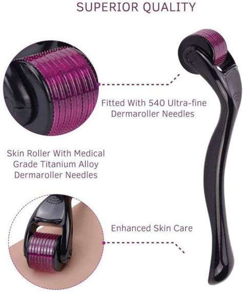 The healing, inflammation and collagenesis processes must take place for the benefits of microneedling to become evident. 540 Titanium Microneedle Derma Roller Skin Care for Face ...