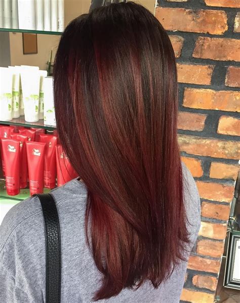 Brown Hair With Burgundy Highlights - thedesigns24