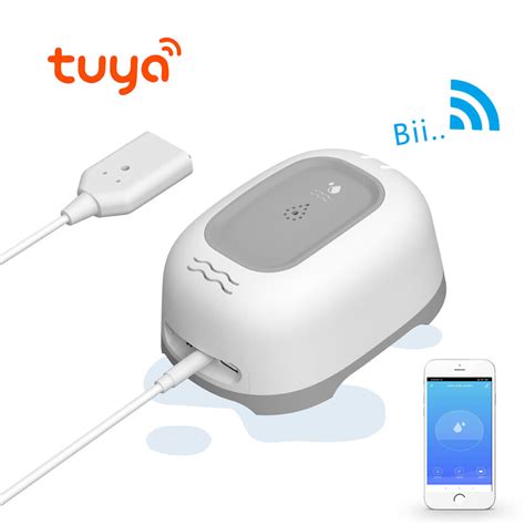 Besides 2 groups of back water detector probes, our product has one group front probe for water pipe dripping, name each wifi water sensor with its location on the cellphone app like govee. Bakeey tuya smart wifi water leak alarm sensor wireless ...