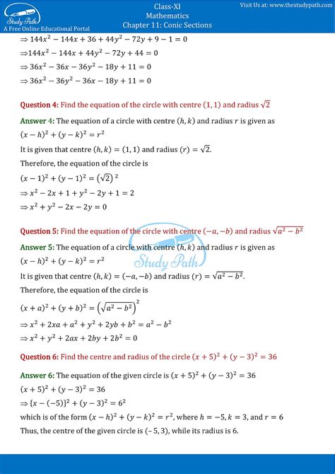 The transverse axis is the line through the foci and the conjugate axis is the line which is seen through the centre and perpendicular to the transverse. NCERT Solutions Class 11 Maths Chapter 11 Conic sections ...