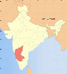 Southwestern state karnataka on map india stock vector royalty free. Outline of Karnataka - Wikipedia