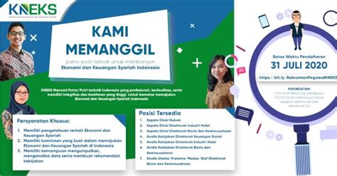 Hukum ekonomi syariah cpns 2021. Rekrutmen Komite Nasional Ekonomi dan Keuangan Syariah ...