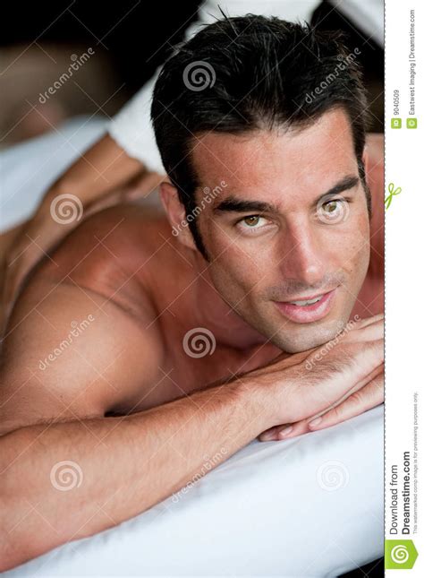 He is the perfect mix of strength and caring. Man Having Massage stock image. Image of lying, beauty ...