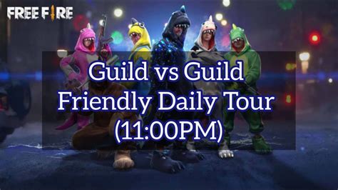 1.first open the free fire game. Guild Vs Guild Daily Tournament 11 Pm !! Free Fire # ...