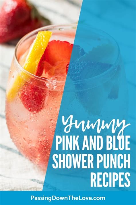 A baby shower food recipes that can easily be changed or expanded to you is baby shower punch. Blue and Pink Baby Shower Punch Recipes