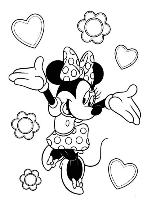 Color pictures of romantic hearts, cupids, flowers & gifts, teddy we hope you enjoy our valentine's day coloring pages. Minnie Mouse Valentine Coloring Pages at GetColorings.com ...