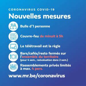 Interdiction donc de circuler sur la voie publique, sauf pour les déplacements essentiels et non. Nouvelles Mesures Covid Belgique : Nouvelles Mesures En Belgique Contre Le Covid 19 Un Couvre ...