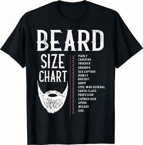 Beard Measurement Chart Shirt Beard Length Growth Chart T Shirt