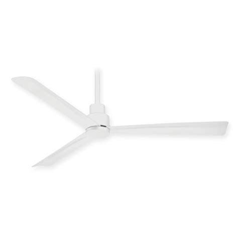 Star fans star 7 downrod mount, 2 white blades ceiling fan. 44-Inch Minka Aire Simple Flat White Ceiling Fan Without ...