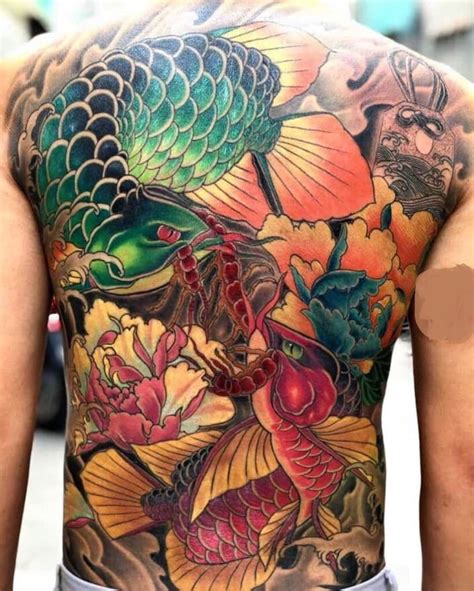 Hình xăm cá chép kín lưng 2021. Hình Xăm Lưng Ý Nghĩa ️ Tattoo Nửa Lưng Nam Nữ Đẹp