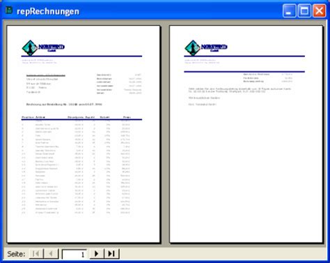 3 seite 3 von 3; Rechnungen mit Berichten ausgeben Access im Unternehmen