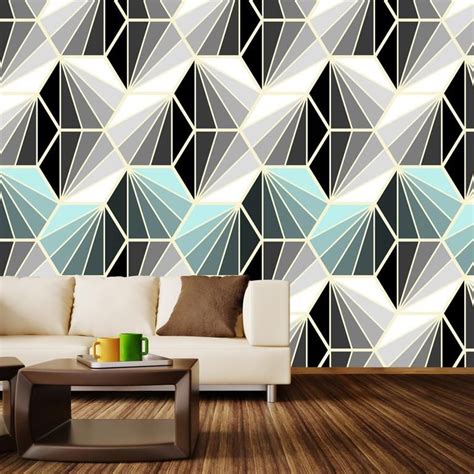 Geometric wall paint is one of the wall painting concepts that is often used to create an artistic and creative style wall. Wall Murals from WallsNeedLove | lifestyle | Wall murals ...