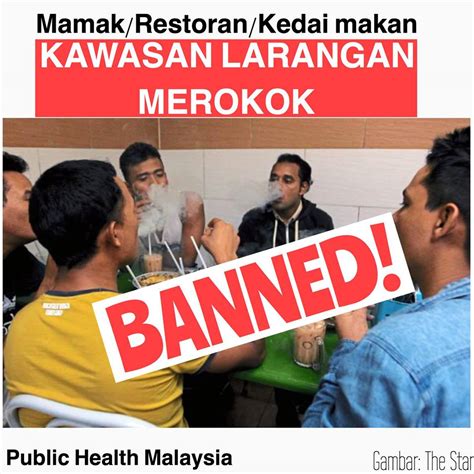 Peraturan larangan merokok itu diwarta mengikut peraturan 11, peraturan kawalan hasil tembakau 2004 bakal dikuatkuasakan januari tahun depan yang mana mereka manakala, bagi pengusaha kedai makan dan restoran yang gagal mematuhi peraturan itu boleh didenda melebihi rm3,000 atau. Mulai December 2018, Semua Jenis Restoran Terbuka Termasuk ...