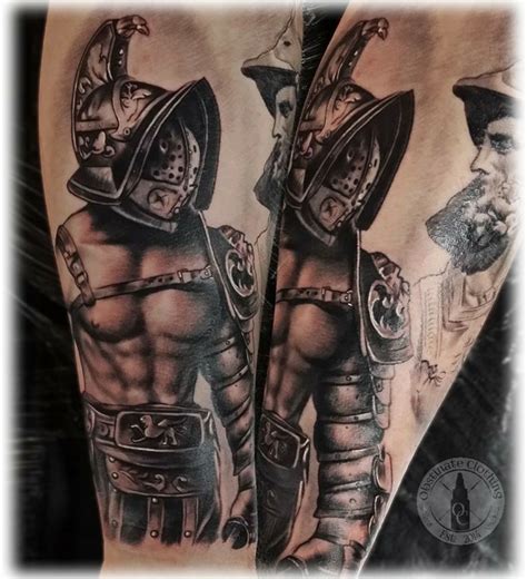 Each gladiator fought to the last, striving either to die with dignity or to win. Roman Gladiator by Gordon Patterson | tats | Pinterest ...