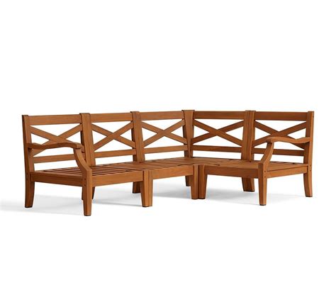 Take the lounge outside with our raylan collection, now crafted in durable solid teak. Build Your Own - Hampstead Teak Sectional Components ...