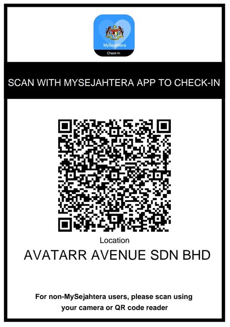 Scan the premise's mysejahtera qr code; Avatarr Hotel - Posts | Facebook