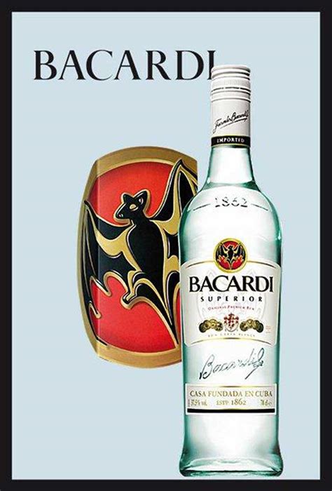 From company's trade report, you can check company's. Bacardi - Bottle - Bedruckter Spiegel - 20x30