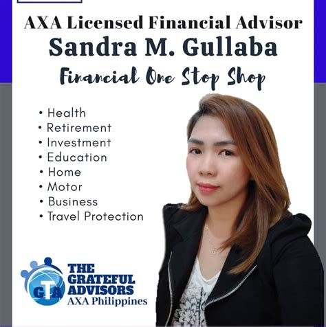 In addition to competitive compensation and an outstanding benefits package including 401 (k) and medical programs, we offer the opportunity for continued professional development in an. Financial advisor / AXA philippines - Home | Facebook