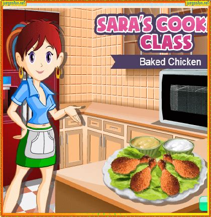 Juegos de aprender a cocinar con la ayuda de sara gratis en linea. Cocina con sara: Pollo horneado | JuegosFUN.net