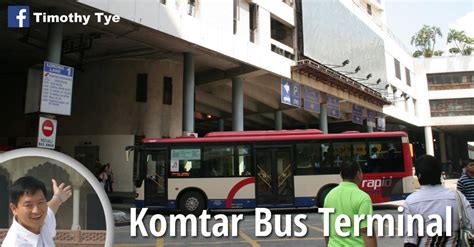 The bus services were relocated to terminal bersepadu selatan. Komtar Bus Terminal, George Town