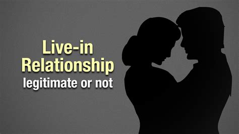 In other cases, a sexless relationship comes in. Is live-in relationship is reliable or not - daneelyunus