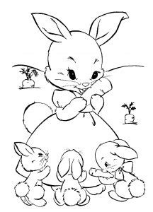 Free printable alligator coloring pages for kids. Rabbit - Free printable Coloring pages for kids