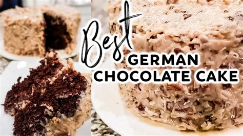 The recipe for german chocolate cake is on the bar of the bakers german chocolate bar. BEST GERMAN CHOCOLATE CAKE | BAKE WITH ME! | Cook Clean ...