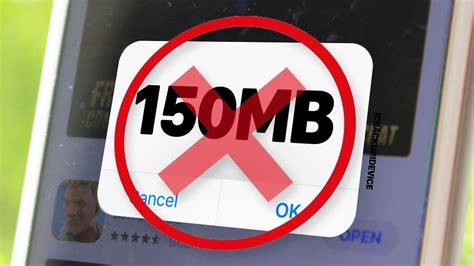 Moreover, you might lose official support from apple in. Bypass 150MB App Store Cellular Download Limit - NO ...