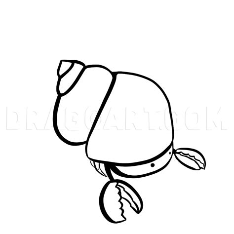 Follow along & learn how to draw a hermit crab! How To Draw A Cute Cartoon Hermit Crab by Hurry_up7 ...