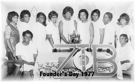 , this delta zeta founder had 2 delta zeta legacies who were both initiated at conventions in the 1930's , this founder is often known as being the most adventurous and studied in wyoming before marriage , this founder was the first to die, entering the flame eternal in 1929. founders day 1977 Zeta Zeta Zeta Chapter | Zeta phi beta ...
